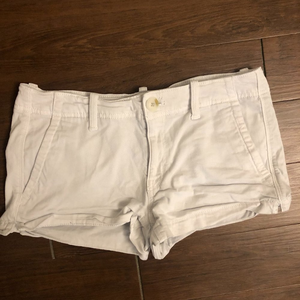 American Eagle White Shortie Shorts